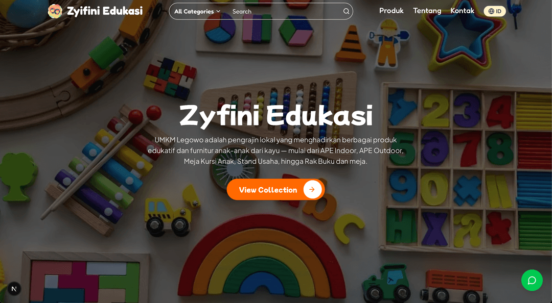 UMKM Educational Toy Catalog Website